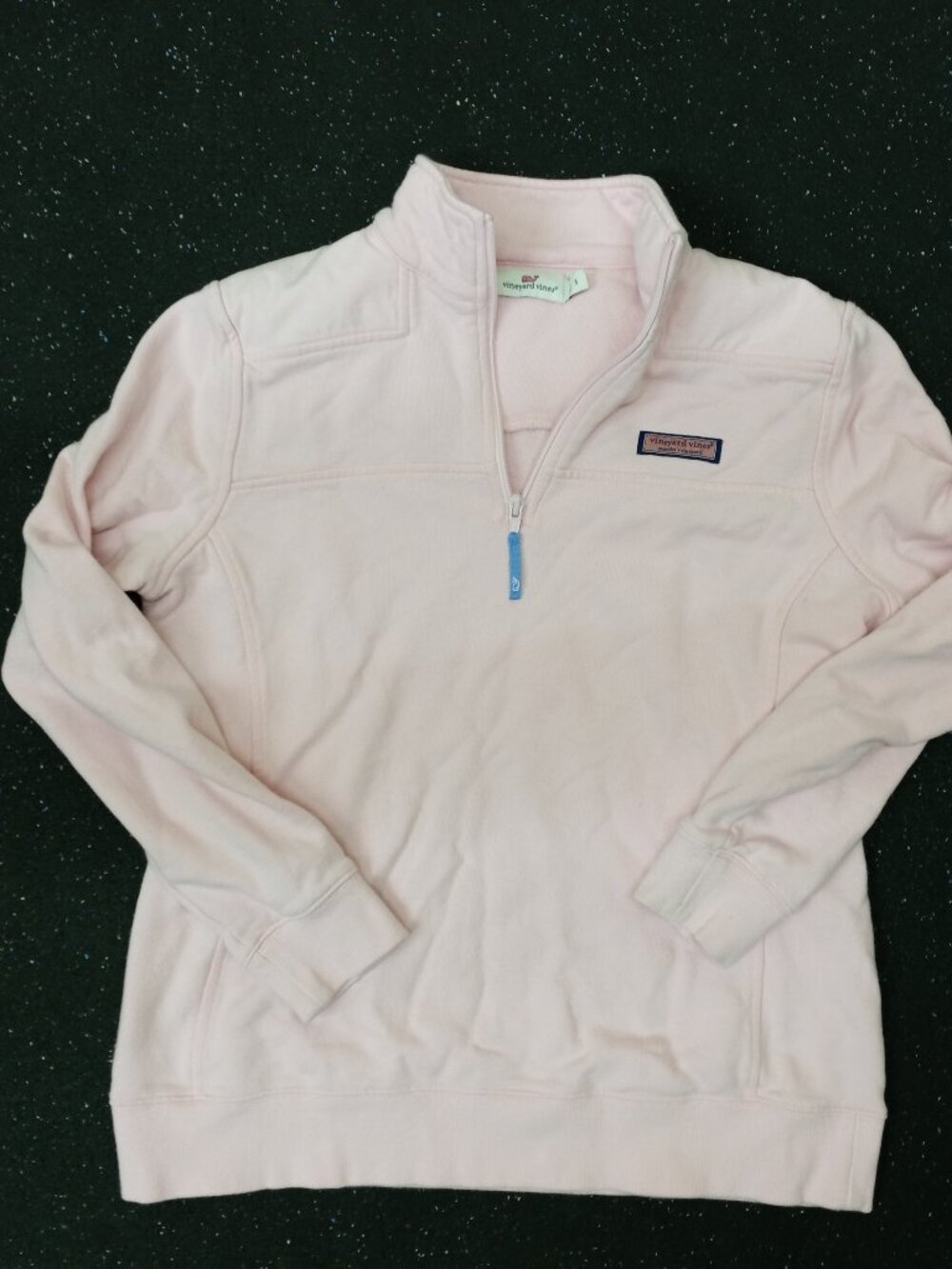 Vineyard Vines Pullover Pastel Pink 1/4 zip Women's Small